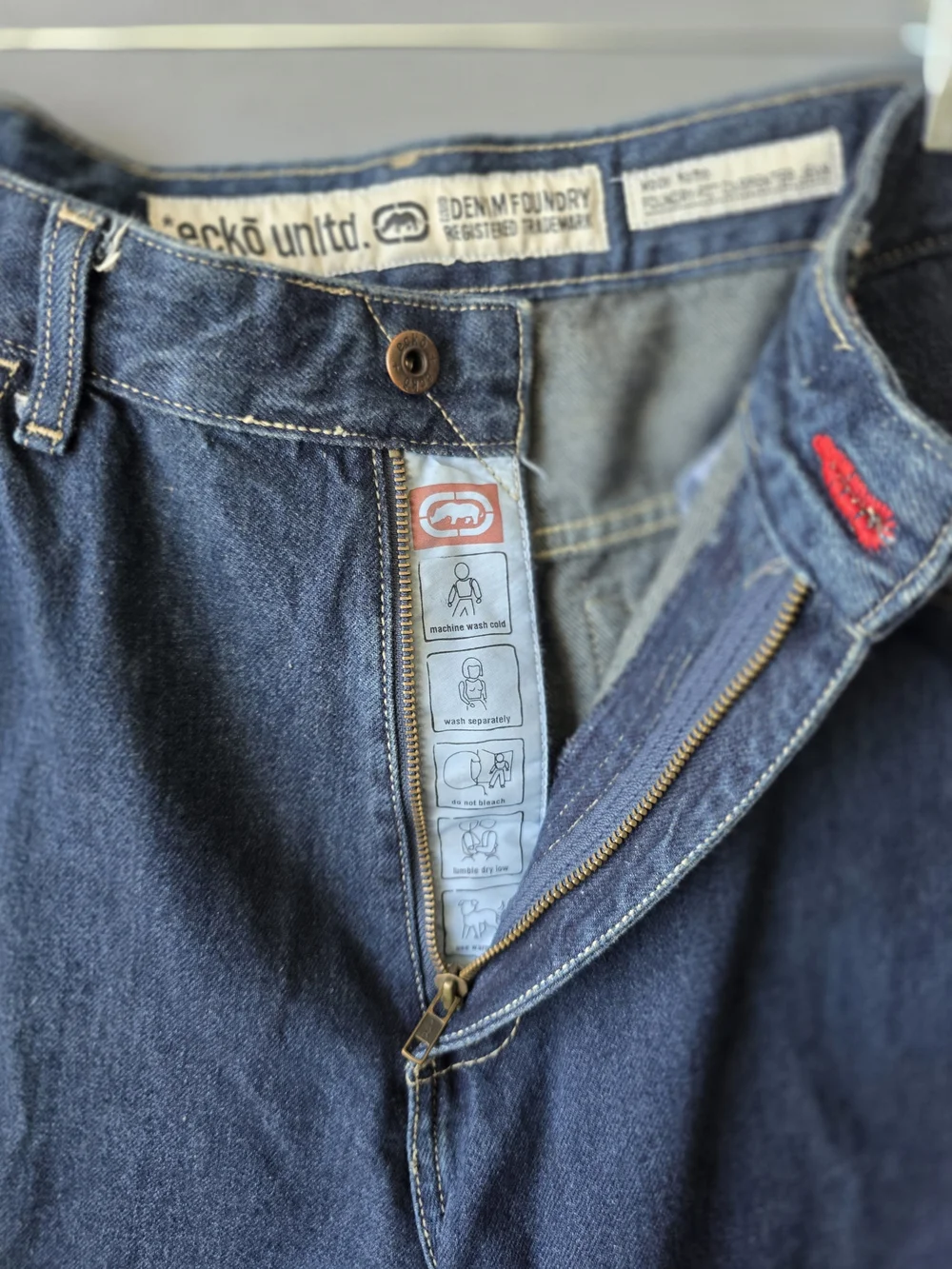 Ecko Unltd Denim Foundry Carpenter Jeans Men’s 36 Dark Wash Baggy Y2K Hip Hop